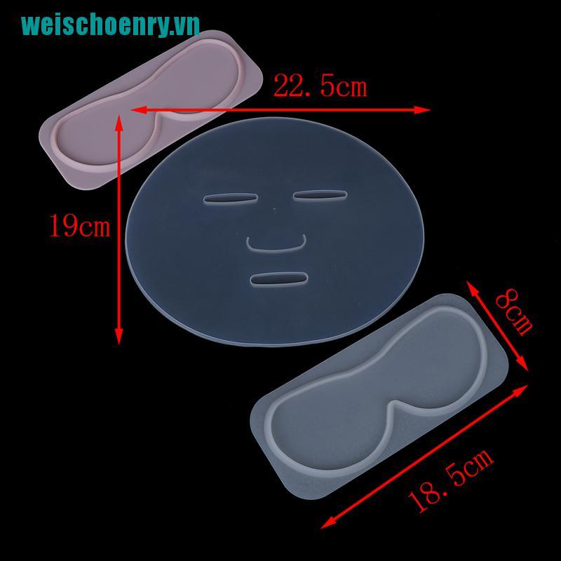 Khuôn làm mặt nạ mắt / mặt bằng silicon màu trong suốt có thể tái sử dụng tiện lợi | BigBuy360 - bigbuy360.vn