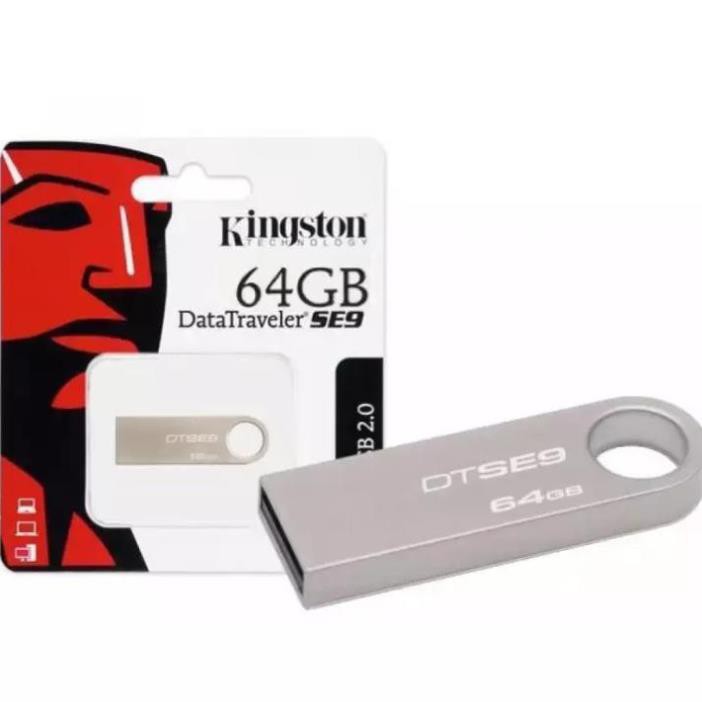 USB Kingston 64GB /32GB /16GB /8GB SE9 - Vỏ thép xịn - chống nước, Bảo hành 2 Năm