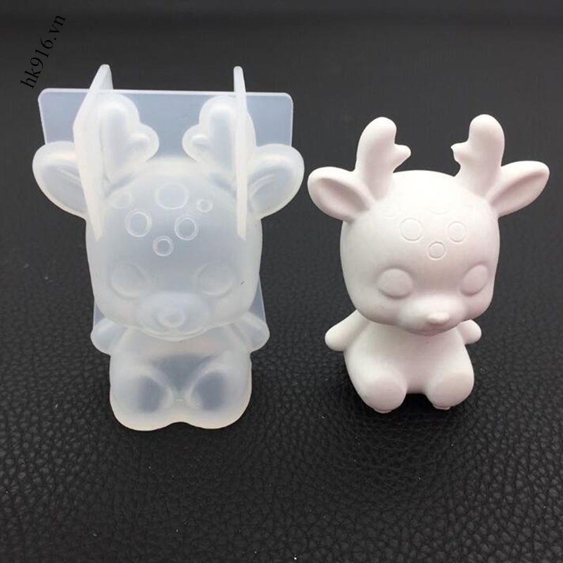 Khuôn Làm Bánh Hình Nai Sừng Tấm 3D Bằng Epoxy Thời Trang hk916.vn