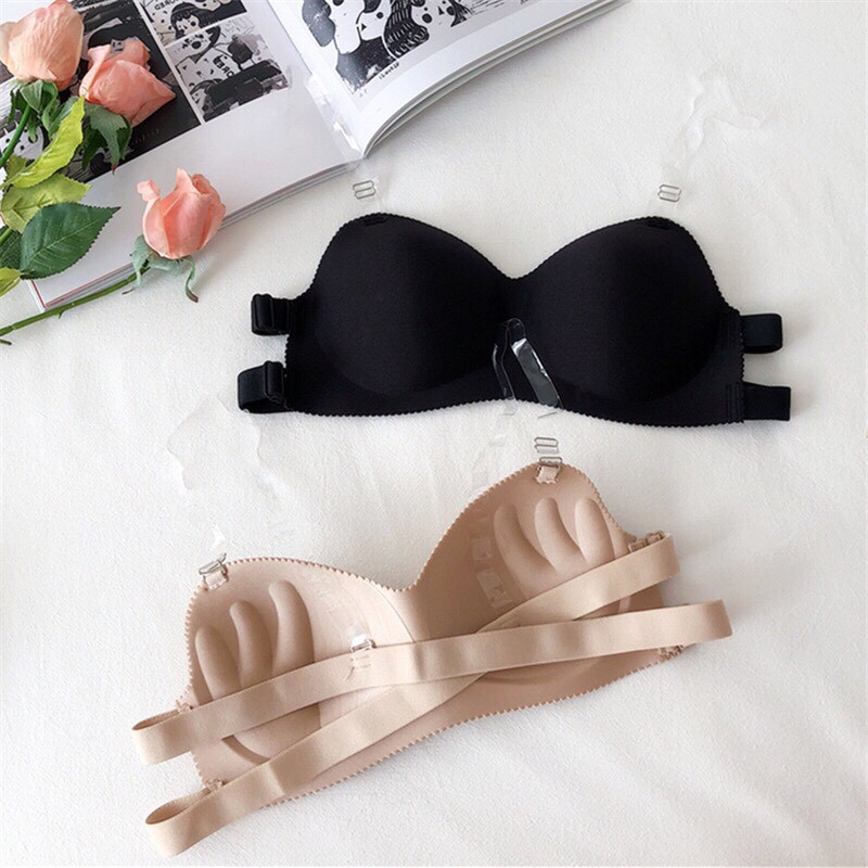 Áo Ngực Không Dây Chống Trượt Màu Sắc Trơn Dành Cho Nữ AOLOT18