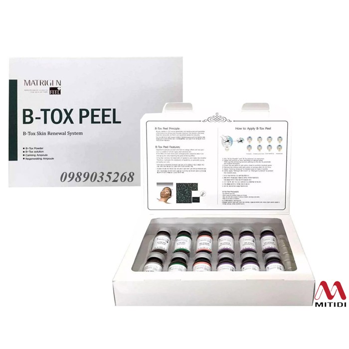 Vi kim tảo biển tại nhà B Tox Peel thay da sinh học Hàn Quốc