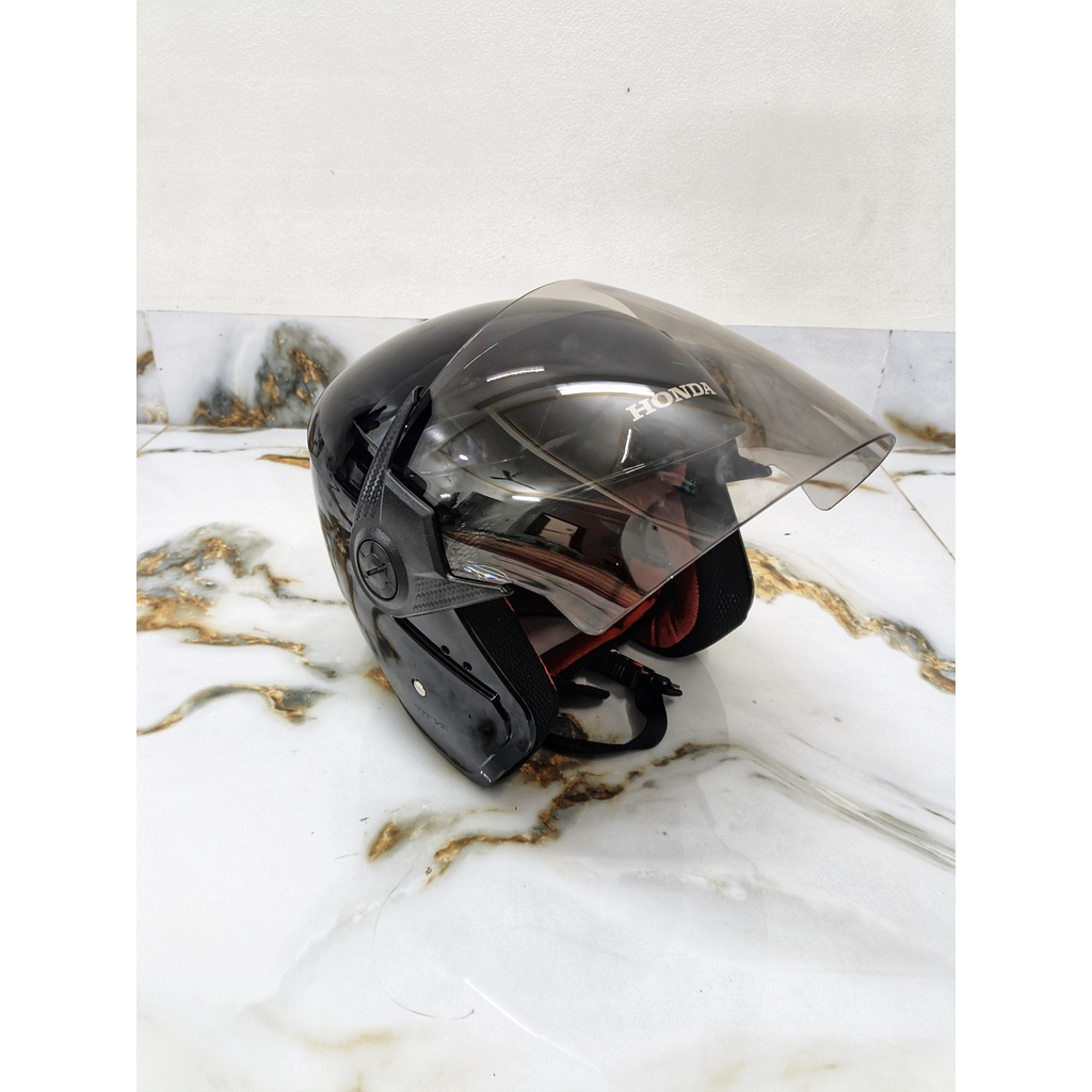 Mũ bảo hiểm xe máy Honda 3/4 nón bảo hiểm 3 4 có kính chắn gió an toàn