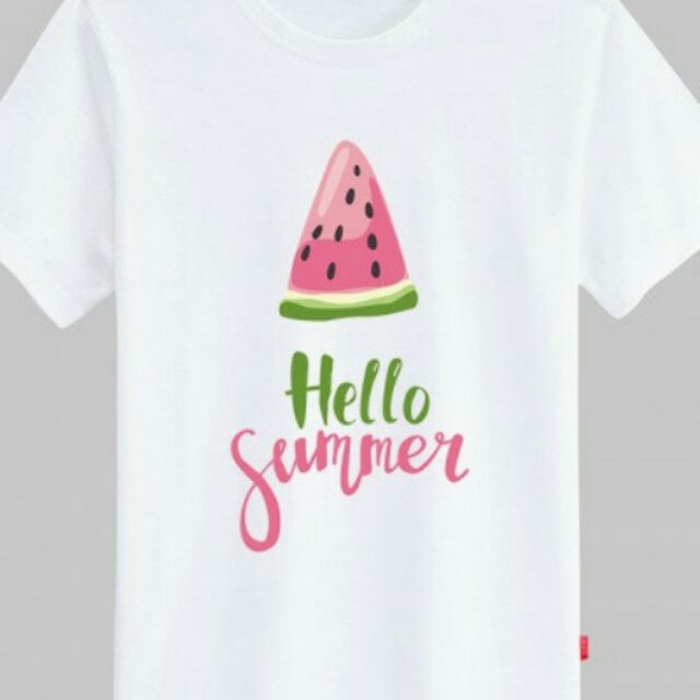 Áo hello summer. Có size cho bé và người lớn