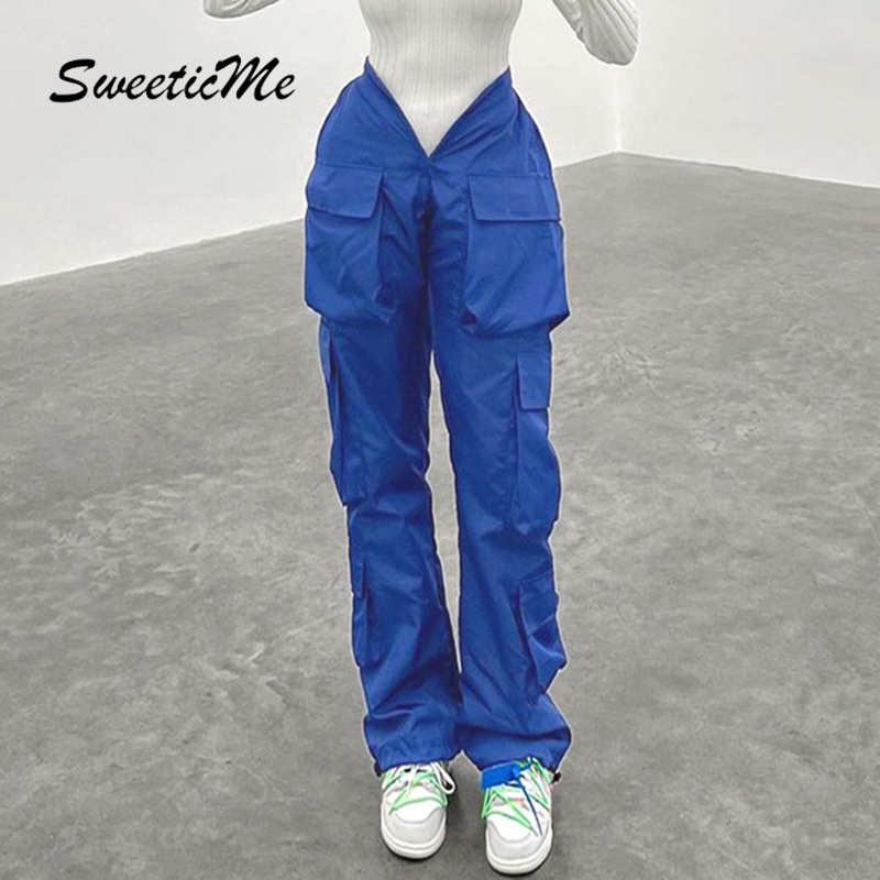 Sweeticme Phụ Nữ Mới Quần Dệt Túi