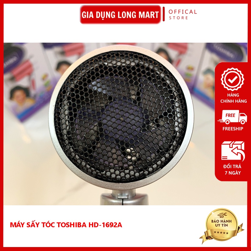 Máy sấy tóc Mini đa năng Toshiba HD-1692A, Thiết kế sang trọng nhỏ xinh xinh