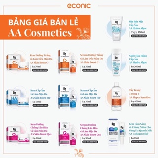 NƯỚC TẨY TRANG AA COSMETICS