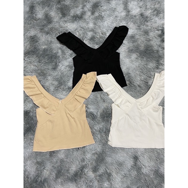 [Mã WASTUP giảm 10% tối đa 30K đơn 99K] Áo 2 dây bảng to viền bèo | BigBuy360 - bigbuy360.vn