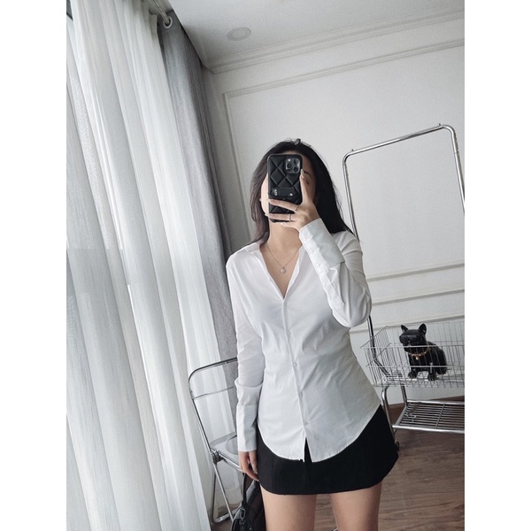 ÁO SƠMI TRẮNG CHIẾT LY