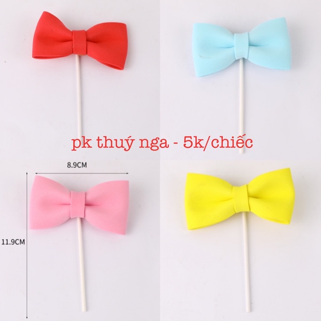 10 chiếc nơ xốp trang trí bánh