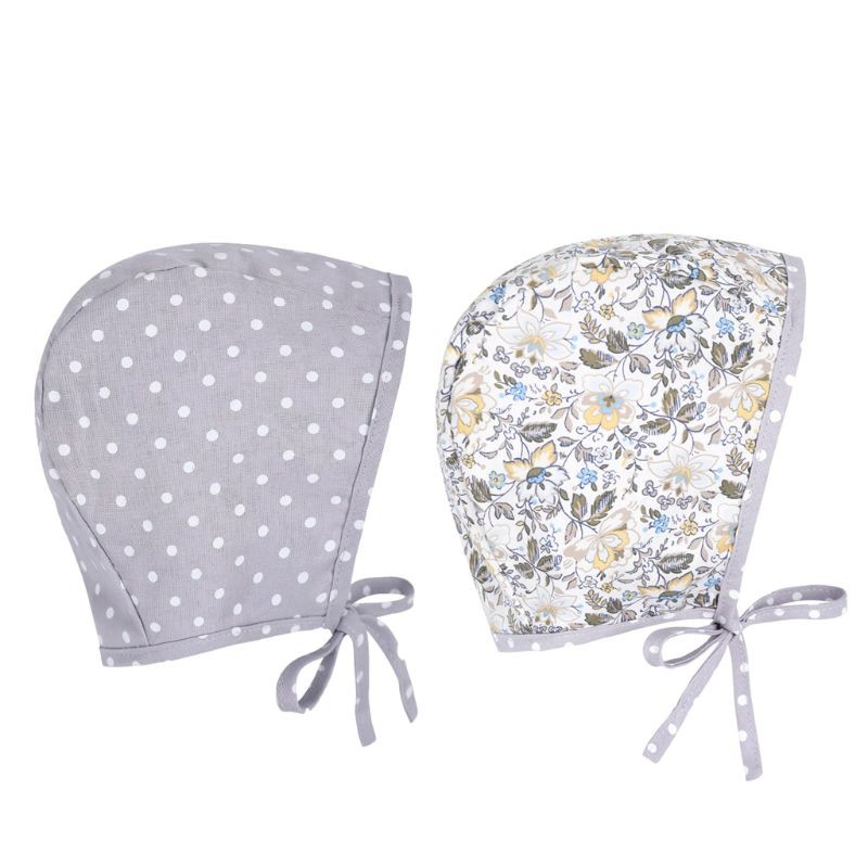 1 Mũ Trùm Đầu In Hoa Cho Bé Sơ Sinh