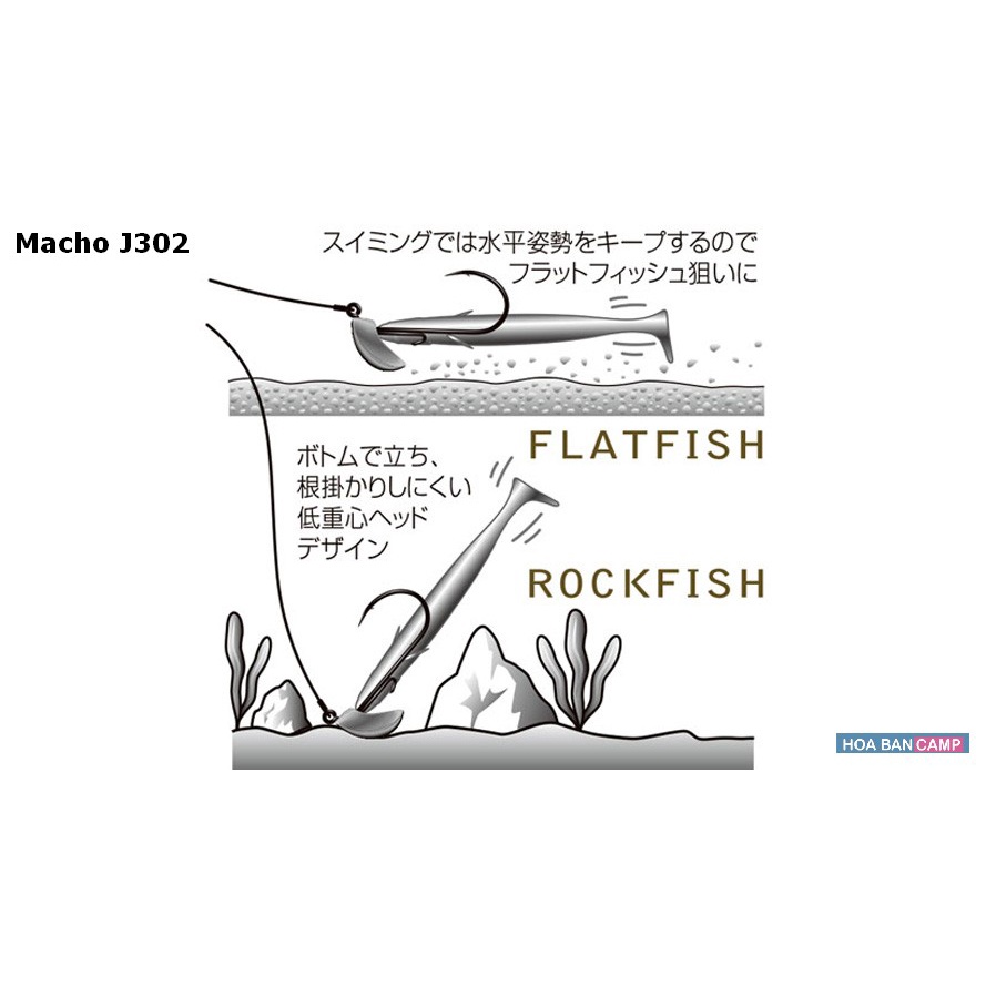 Lưỡi Câu Jig Head SLEEPER Macho J302 | 7g - 3 chiếc/ vỉ