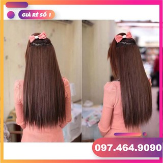 Tóc kẹp xoăn dài