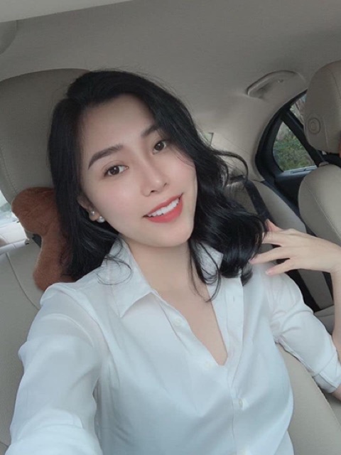 💘Chất Đẹp💘 SƠ MI TRẮNG NỮ DÀI TAY CỘC TAY HÀNG ĐẸP | BigBuy360 - bigbuy360.vn