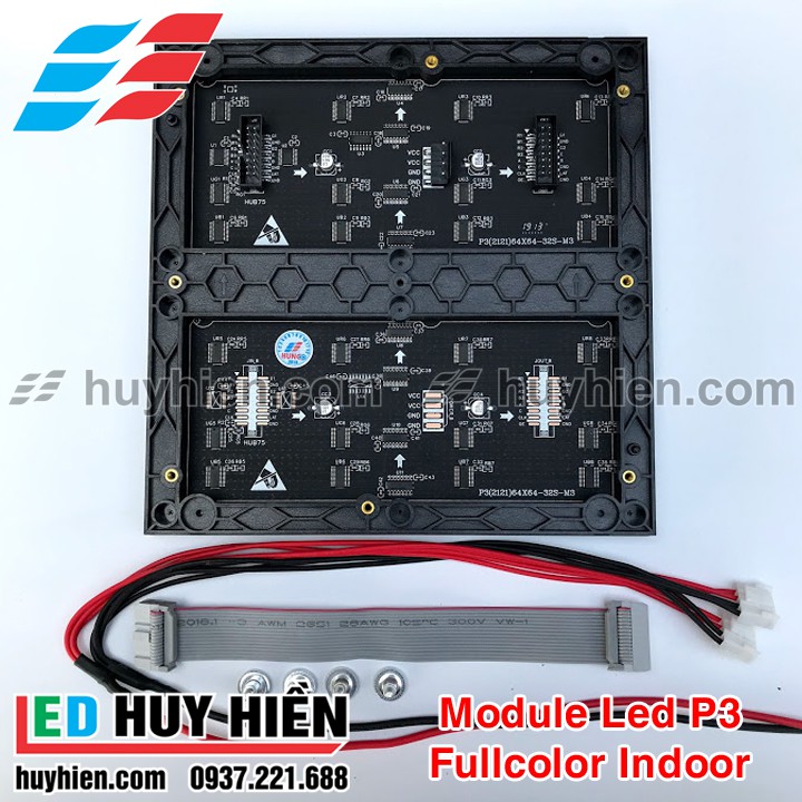 Module Led p3 full color trong nhà _ Led p3 phun màu trong nhà (đủ phụ kiện)