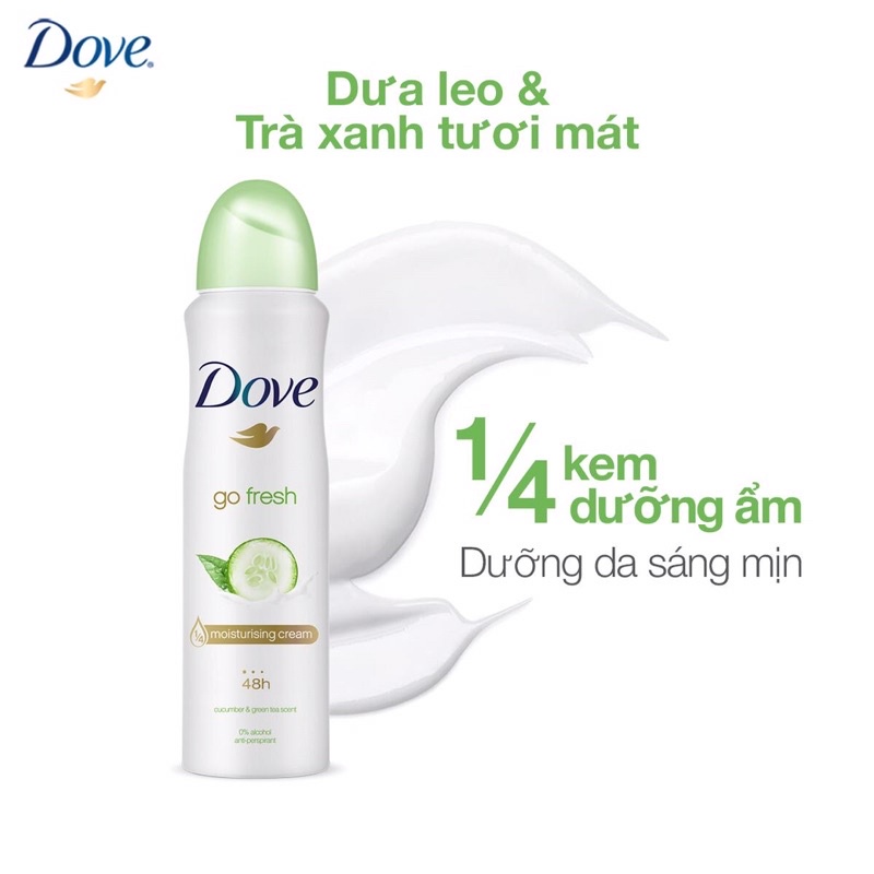 Xịt Ngăn Khử Mùi Dove 150ml Chính Hãng Nhập Khẩu từ Úc