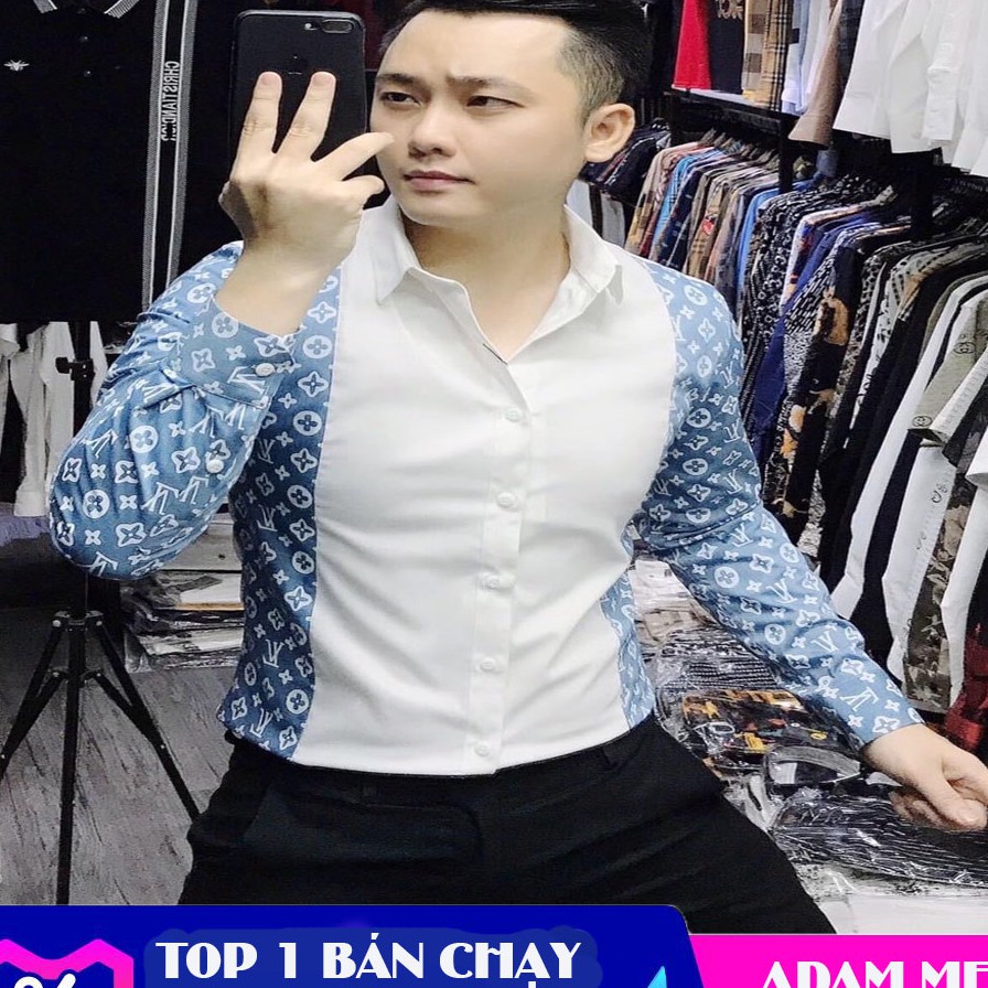 ÁO SƠ MI NAM TAY DÀI LÊN FORM CỰC CHUẨN KIỂU DÁNG HÀN QUỐC | BigBuy360 - bigbuy360.vn