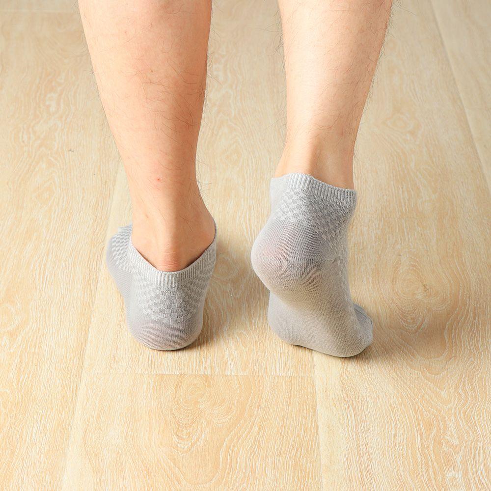 Set 1 / 5 Đôi Vớ Thuyền Chất Liệu Cotton Sợi Tre Tàng Hình