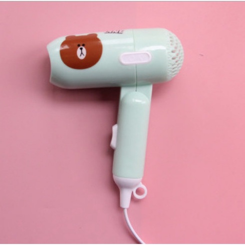 Máy sấy tóc MINI họa tiết GẤP GỌN tiện lợi 450W