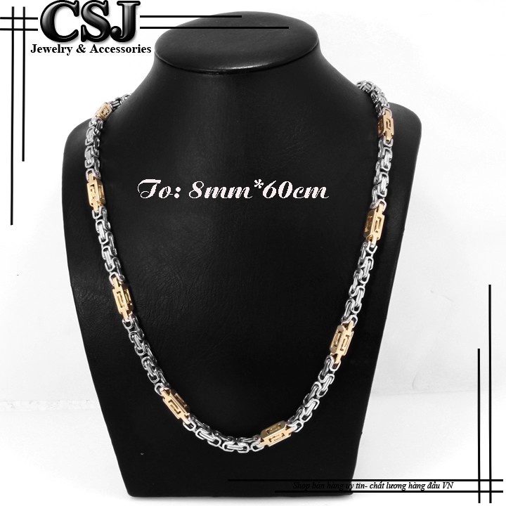 DÂY CHUYỀN INOX NAM VUÔNG CÁCH ĐIỆU  CỰC ĐẸP - Đem lại đẳng cấp phong độ cho người quen