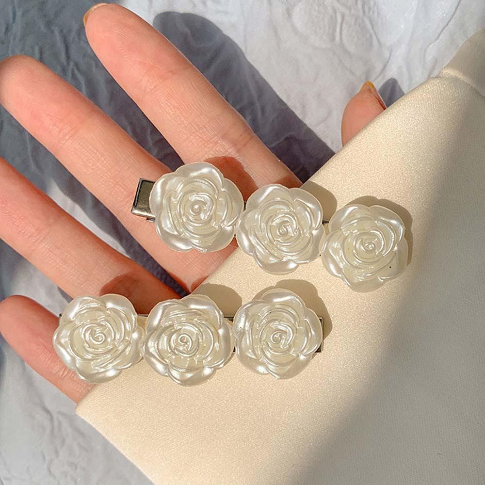 Kẹp Tóc Hình Hoa Hồng Phong Cách Vintage Hàn Quốc Ngọt Ngào Cho Nữ