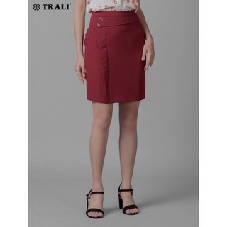 [SALE 65%] Chân váy công sở dáng bút chì size M TRALI màu đỏ bã trầu