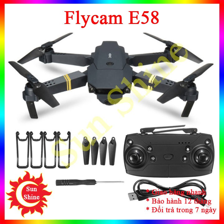 Flycam E58 - Drone mini camera - Máy bay điều khiển từ xa có camera