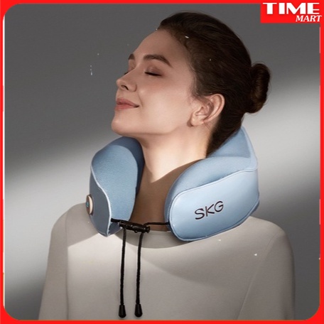 [CHÍNH HÃNG] Gối giữ nhiệt ấm cổ chữ U SKG, Máy làm ấm cổ SKG đa chức năng trị liệu giảm đau mỏi cổ vai gáy [TIME_MART ]