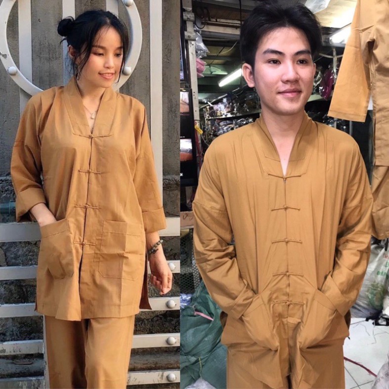 Đồ Lam Đi Chùa # La Hán Cho Bé Iu # Đồ Bộ Bé Trai Gái # Quần Áo Bé Trai Gái - Đồ lam đi chùa  - Set lam Phậ