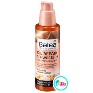 Dầu dưỡng tóc Balea Professional Pre-Wash Haaröl Oil Repair Schwerelos, 100 ml