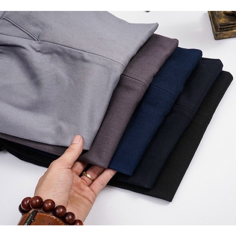 Quần Tây Nam Công Sở MEN , Quần Âu Nam Hàn Quốc Vải Chéo Cao Cấp Co Dãn, Chống Nhăn Xù - Hàng VNXK