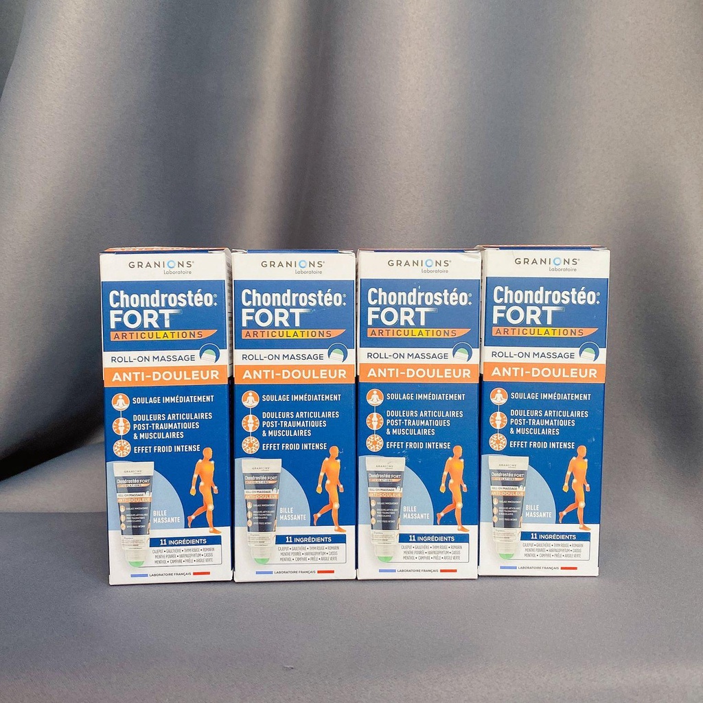 ( Giảm đau nhanh) Lăn giảm đau nhức cơ, xương, khớp Granions Chondrosse Fort Joints 50ml