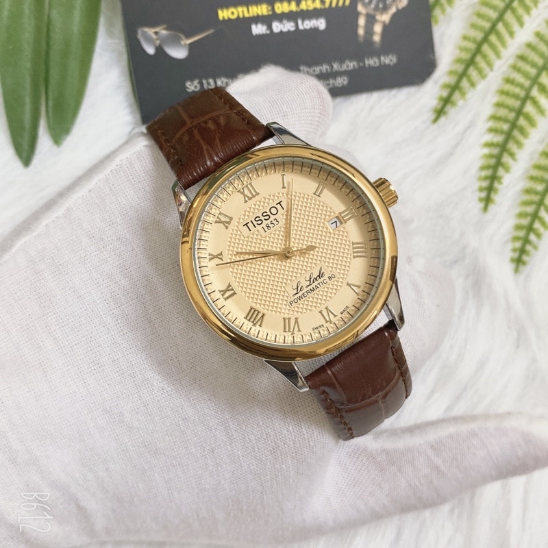 Đồng hồ nam tissot cơ nam dây da nâu mặt mạ vàng lấp lánh siêu bền bỉ phong cách lịch lãm | BigBuy360 - bigbuy360.vn