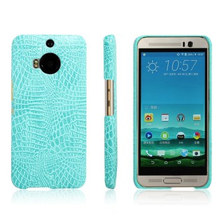 For HTC One M9+ Case Luxury Vintage Crocodile Pattern PU Leather