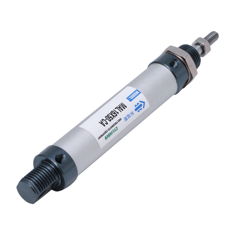 Ống Xi Lanh Khí Nén Mini 16Mmx50 / 100 / 150 / 200mm Chuyên Dụng