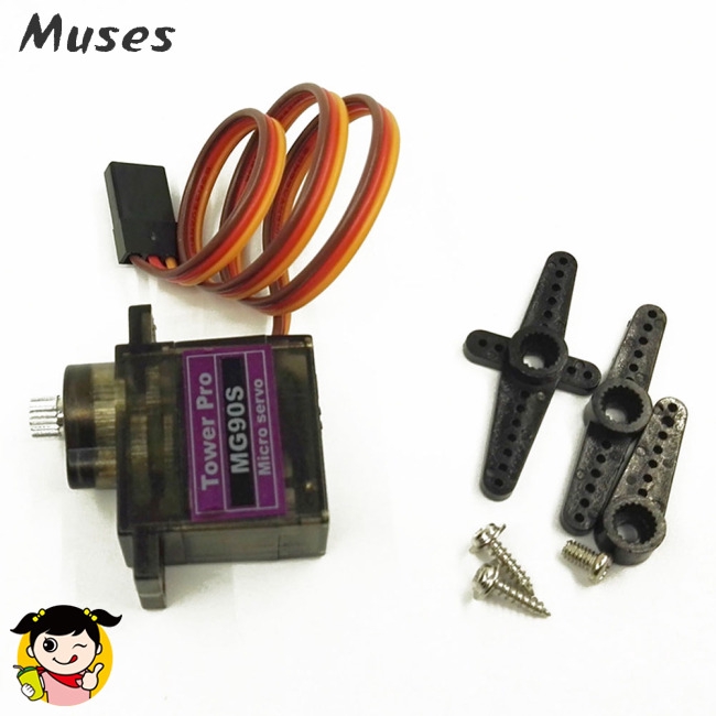 Muse07 Thiết bị lái 4.8V RC Micro MG90S Servo 9g dành cho máy bay không người lái