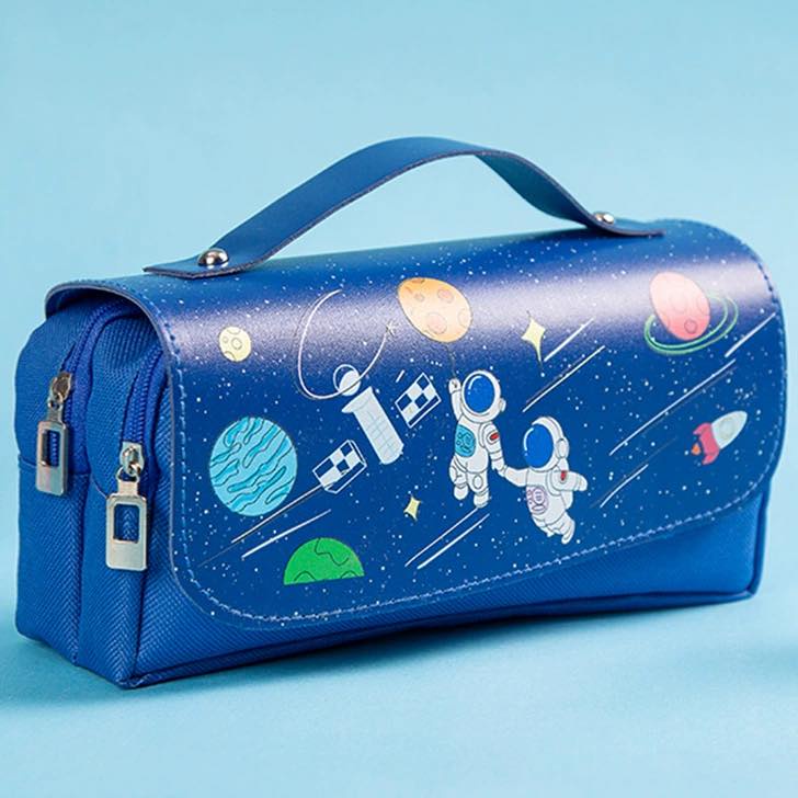 Bóp viết nhiều ngăn, bóp đựng viết dụng cụ học tập dành cho bé gái, bé trai - Mebena