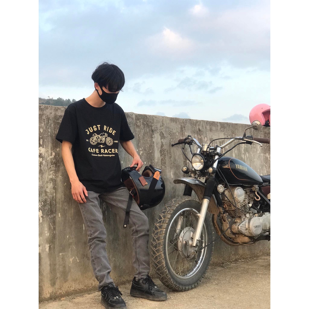 Áo thun Biker Just Ride thời trang phong cách lái xe cổ điển - Crude VN