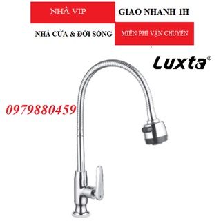 Vòi rửa chén dẻo lạnh luxta l3101t3b, 2 chế độ nước
