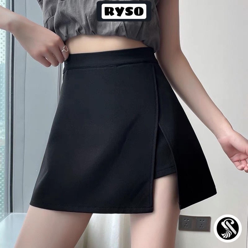 quần váy a xẻ cạnh quần short váy 188