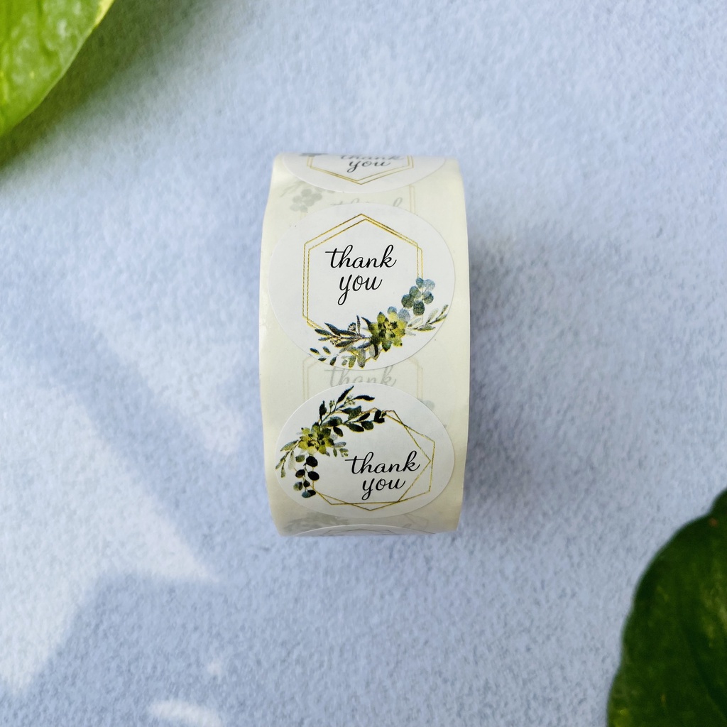 20- 500 nhãn dán Sticker cảm ơn dành cho shop bán hàng, size 2.5cm. nhiều mẫu. Hàng mới về tháng 12