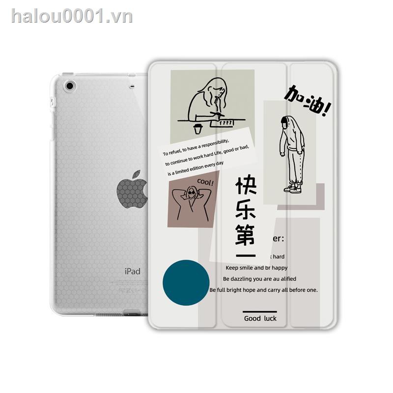 ﹍♠✿Ready stock✿ Ipad case  New pro11 protective cover 10.2 Apple 6  air3 computer 1819 version 10.5ipad8 sixth and seventh generation 9.7-inch mini 4mini5 pen slot cartoon net red thin silicone