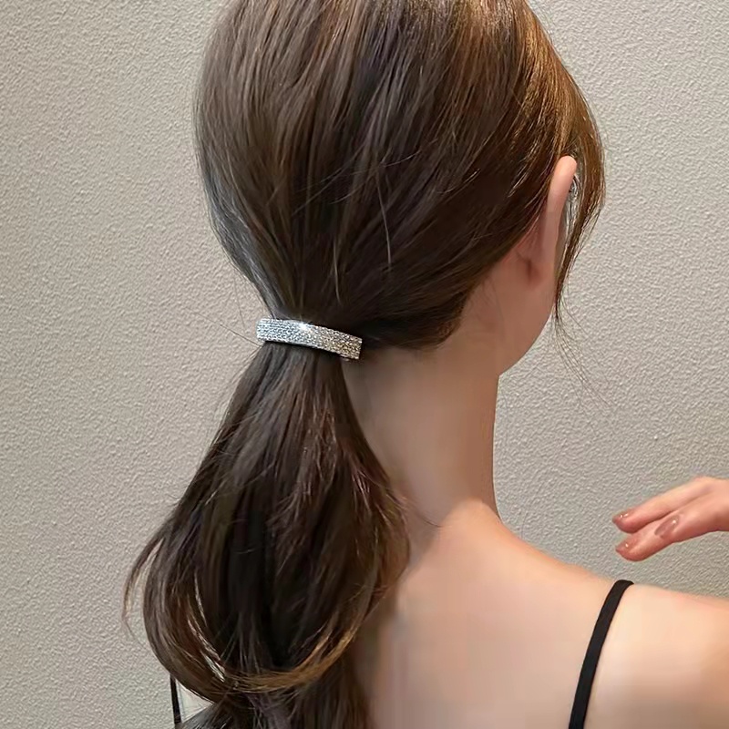 Kẹp Tóc Hình Xoắn Ốc Có Đính Đá Kiểu Hàn Quốc Cho Nữ
