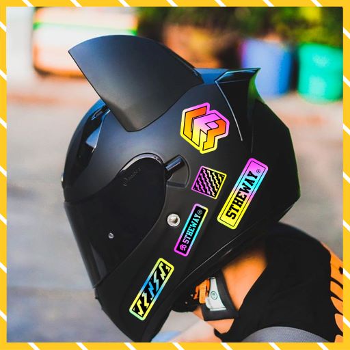 Sticker Phản Quang 7 Màu 5Theway Mã 5X - 07 | Sticker Dán Laptop Cắt Sẵn Kích Thước 5 - 7 Cm
