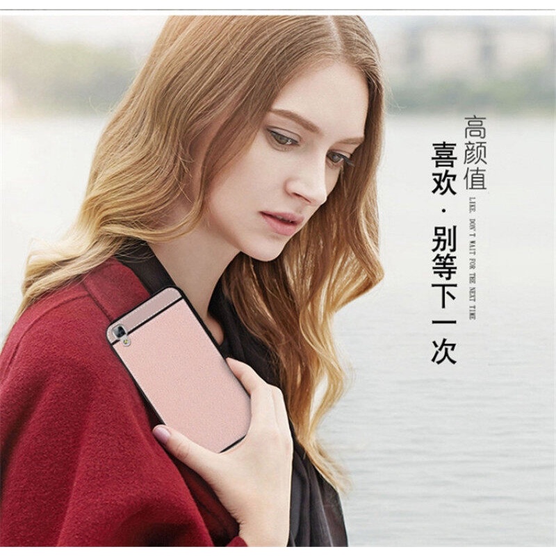 Ốp điện thoại silicon dẻo siêu mỏng chống rơi với hoa văn da cổ điển thanh lịch cho OPPO R7S R7sf
