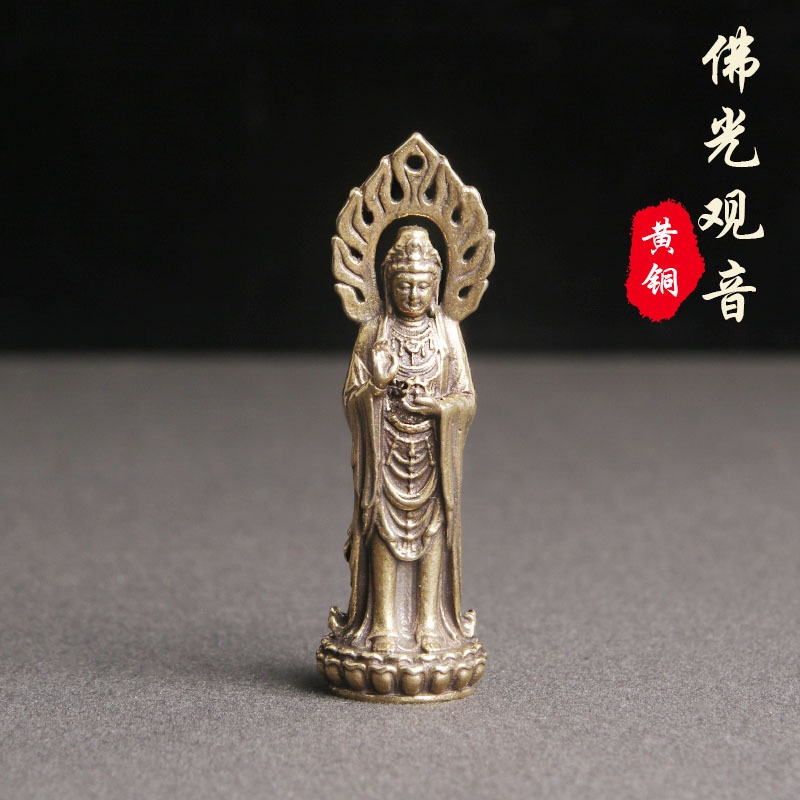 Tượng Phật Bằng Đồng Thau Nguyên Chất Kiểu Cổ Xưa Dễ Thương