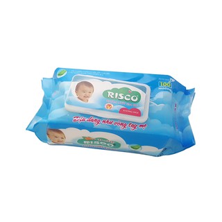 Khăn ướt BaBy Risco không mùi 100 miếng