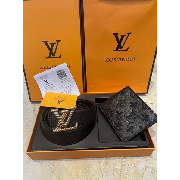 set dây lưng kèm ví fullbox bill thẻ túi giấyFreeship