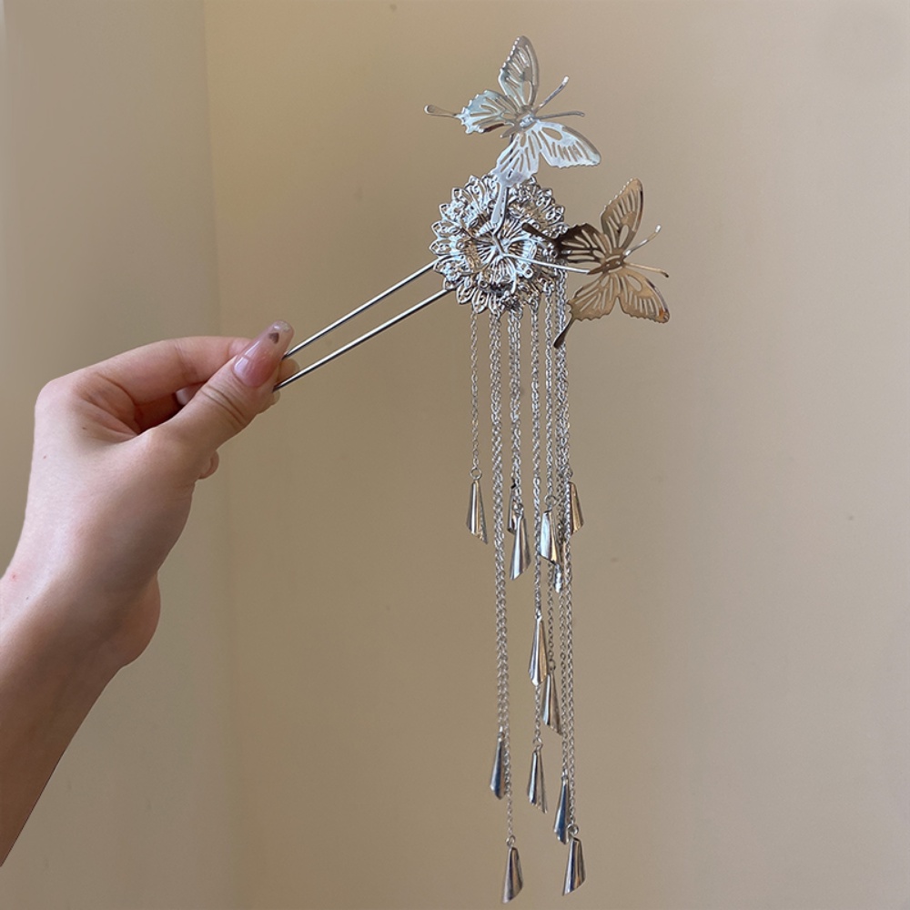 Trâm Cài Tóc Hợp Kim Hình Hoa Lá Phong Cách Trung Hoa Cổ Điển Cho Nữ