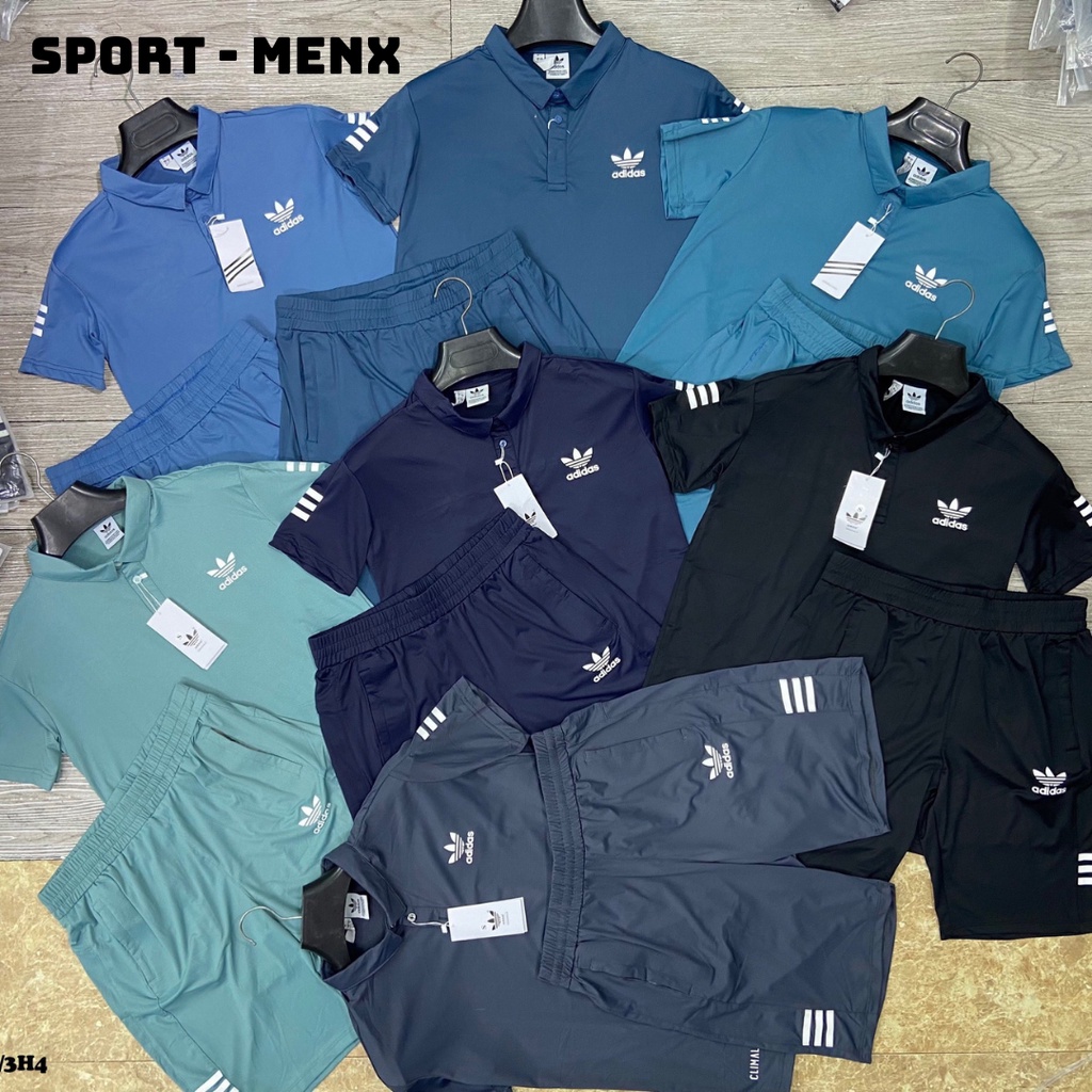 Bộ ADIDAS nam, đồ bộ nam cao cấp chất thun lạnh cực mát luôn mã B4884