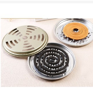 Khay đựng nhang muỗi có nắp đậy 15cm size lớn